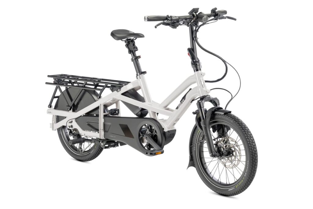 Tern GSD S10 Gen 3 electric cargo bike in Pearl White