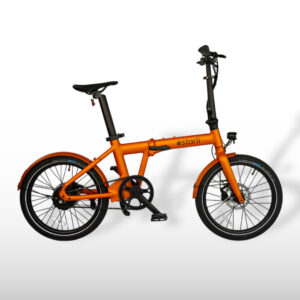 Estarli e20.X Pro belt drive folding electric bike in Bronze, side view