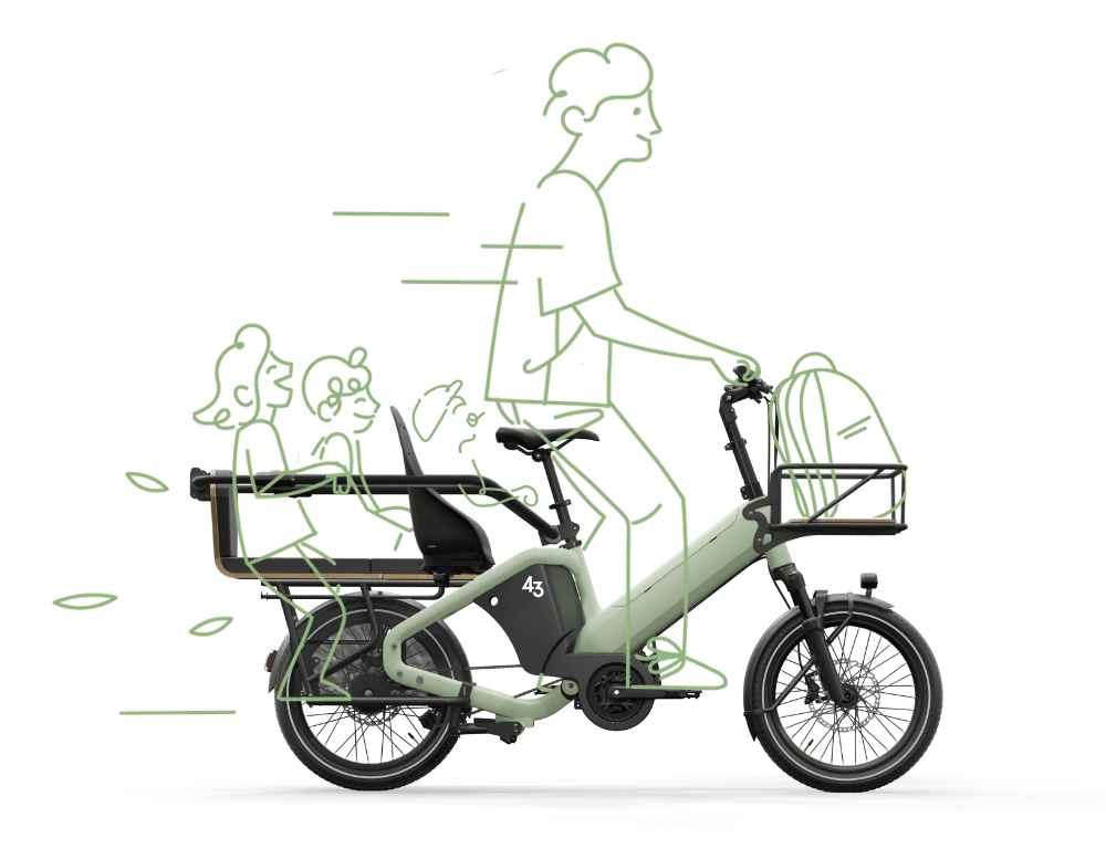 Bike43 Mid Electric Cargo Bike - Image 2