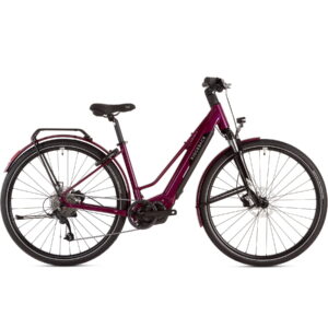 Ridgeback Advance 2W electric hybrid bike in purple, side view